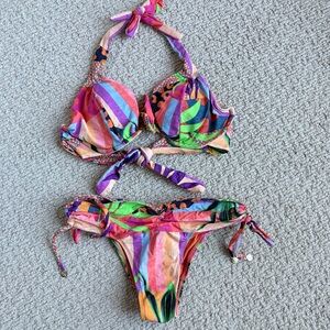 Excentrica moda praia Brazilian swimwear bathing suit